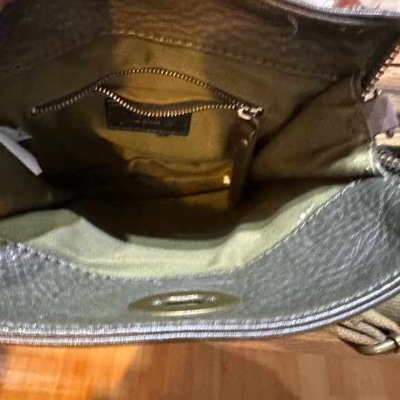 JCREW Designer Dark Green Leather Turnlock Crossbody Bag - Picture 4 of 8